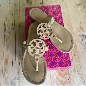 Patent calf sandals